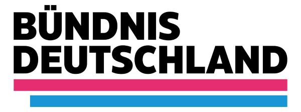 Zu sehen ist das Logo der Partei Bündnis Deutschland