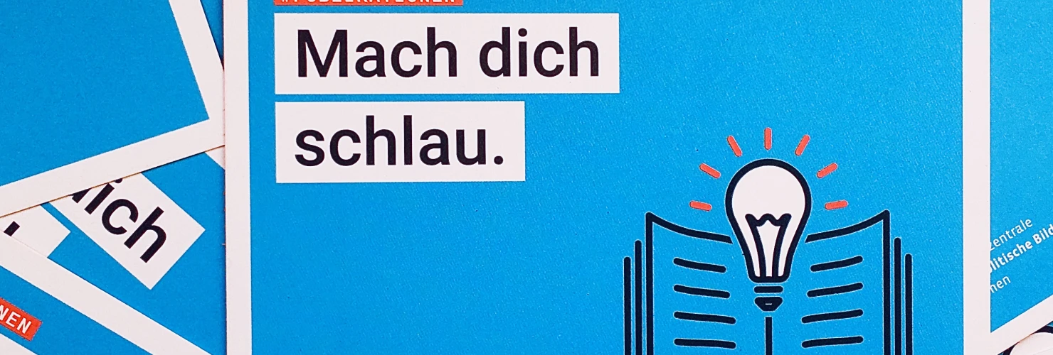 Ein Poster von Landeszentrale für politische Bildung Bremen.  