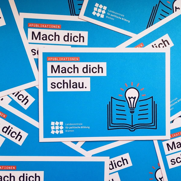 Ein Poster von Landeszentrale für politische Bildung Bremen.  