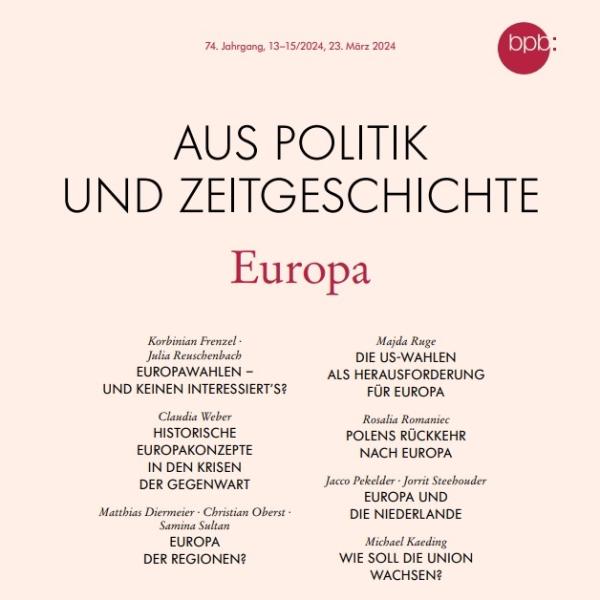 Zu sehen ist das Cover der Publikation "Aus Politik und Zeitgeschichte"
